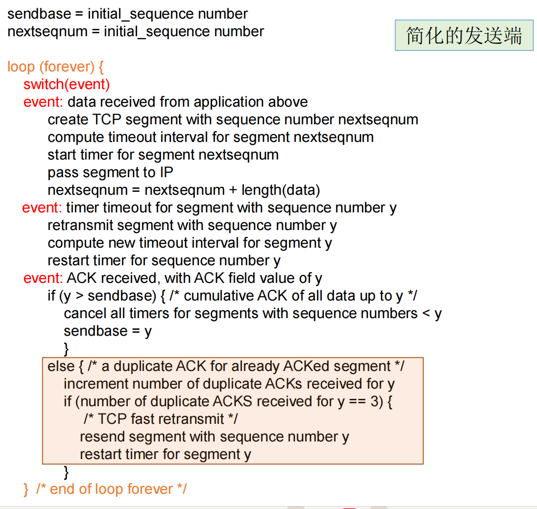 TCP可靠传输